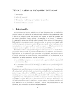 TEMA 7: An&#182;alisis de la Capacidad del Proceso - ugr.es