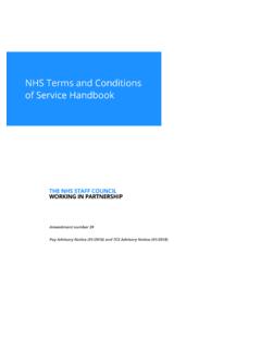NHS Terms and Conditions of Service Handbook