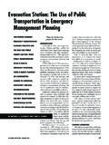 Evacuation Station: The use of Public Transportation in ...