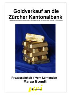 Goldverkauf an die Z&#252;rcher Kantonalbank