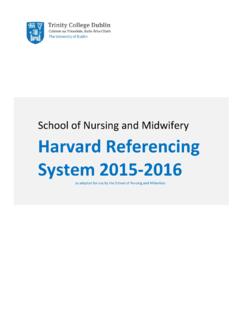 Guidelines for Harvard Referencing System
