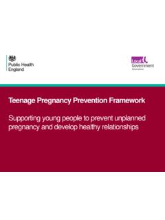 Teenage Pregnancy Prevention Framework - GOV.UK