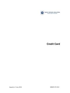 Credit Card - BNM
