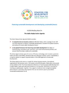 The Addis Ababa Action Agenda - United Nations