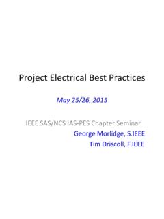 Project Electrical Best Practices