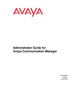 Administrator Guide for Avaya Communication Manager