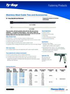 Stainless Steel Cable Ties and Accessories - tnb.ca