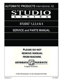 SERVICE and PARTS MANUAL