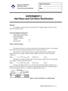 EXPERIMENT 3 Half-Wave and Full-Wave …