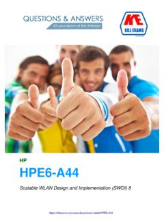 HP HPE6-A44 - killexams.com