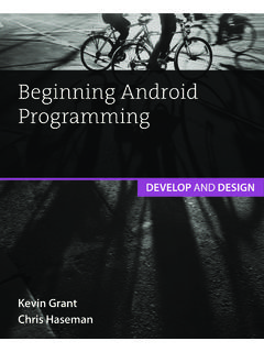 Beginning Android Programming - pearsoncmg.com