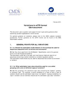 Variations in eCTD format Q&amp;A document - Europa