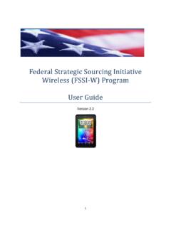 Federal Strategic Sourcing Initiative Wireless Program