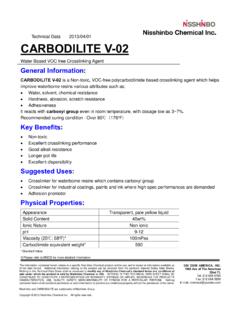 Technical Data 2013/04/01 CARBODILITE V-02