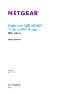 Nighthawk X6S AC4000 Tri-Band WiFi Router - Netgear