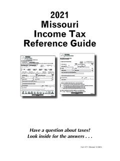 Form 4711 - 2021 Missouri Income Tax Reference Guide