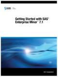 Getting Started with SAS Enterprise Miner 7
