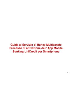 Guida al Servizio di Banca Multicanale Processo di ...