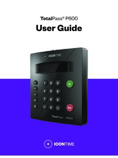 TotalPass&#174; P600 User Guide