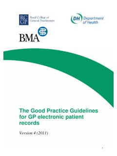 The Good Practice Guidelines for GP electronic patient records