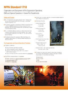NFPA Standard 1710 - International Association of Fire ...