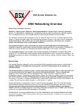 DSX Networking Overview - dsxinc.com
