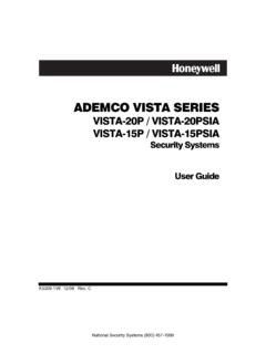 Honeywell Vista 20p - Honeywell Thermostat Manual Pdf