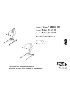 Invacare Reliant™ 450 RHL450-1 Invacare Reliant …
