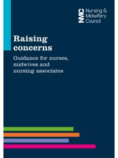 Raising concerns - Nursing and Midwifery Council