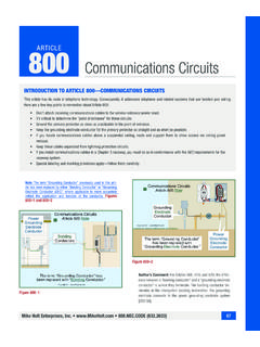 AC 800 Communications Circuits - Mike Holt