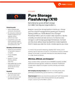 FlashArray//X10 Enterprise Storage Data Sheet