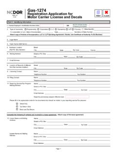 Gas-1274 Registration Application for