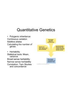 Quantitative Genetics - WOU