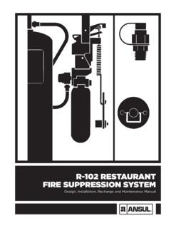 R-102 RESTAURANT FIRE SUPPRESSION SYSTEM