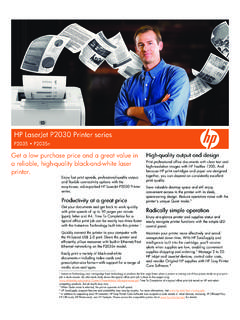 HP LaserJet P2030 Printer series - J2 Business Products