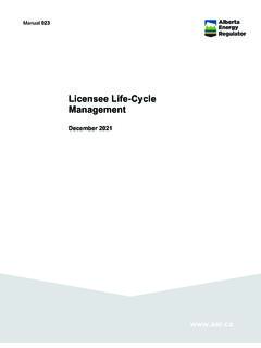 Manual 023: Licensee Life-Cycle Management