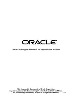 Oracle Linux Support and Oracle VM Support …