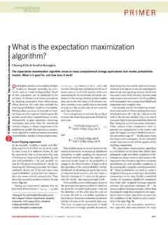 What is the expectation maximization