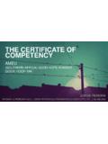 THE CERTIFICATE OF COMPETENCY - AMEU