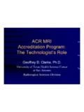 ACR MRI Accreditation Program: The Technologist’s Role