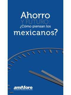 Encuesta 1, Ahorro y futuro: &#194;&#191;Como piensan los Mexicanos?