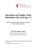 Operations and Supply Chain Simulation with …