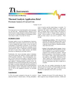 Thermal Analysis Application Brief - TA Instruments