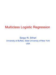 Multiclass Logistic Regression