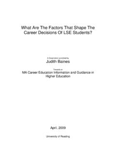 What Are The Factors That Shape The Career Decisions Of ...