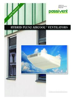 Passivent Hybrid Plus2 Aircool ventilators