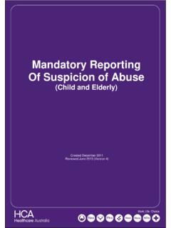2. REPORTING of SUSPICION of CHILD ABUSE