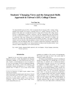 Students’ Changing Views and the Integrated-Skills ...