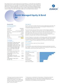 Zurich Managed Equity &amp; Bond - The Financial Express