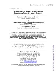 IN THE COURT OF APPEAL OF THE STATE OF CALIFORNIA THIRD ...